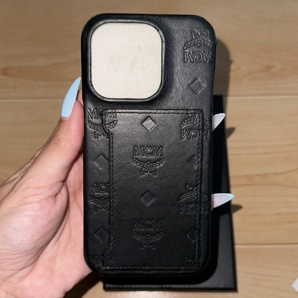 MCM iPhone 14 Pro Embossed Monogram Phone Case - Picture 6 of 12